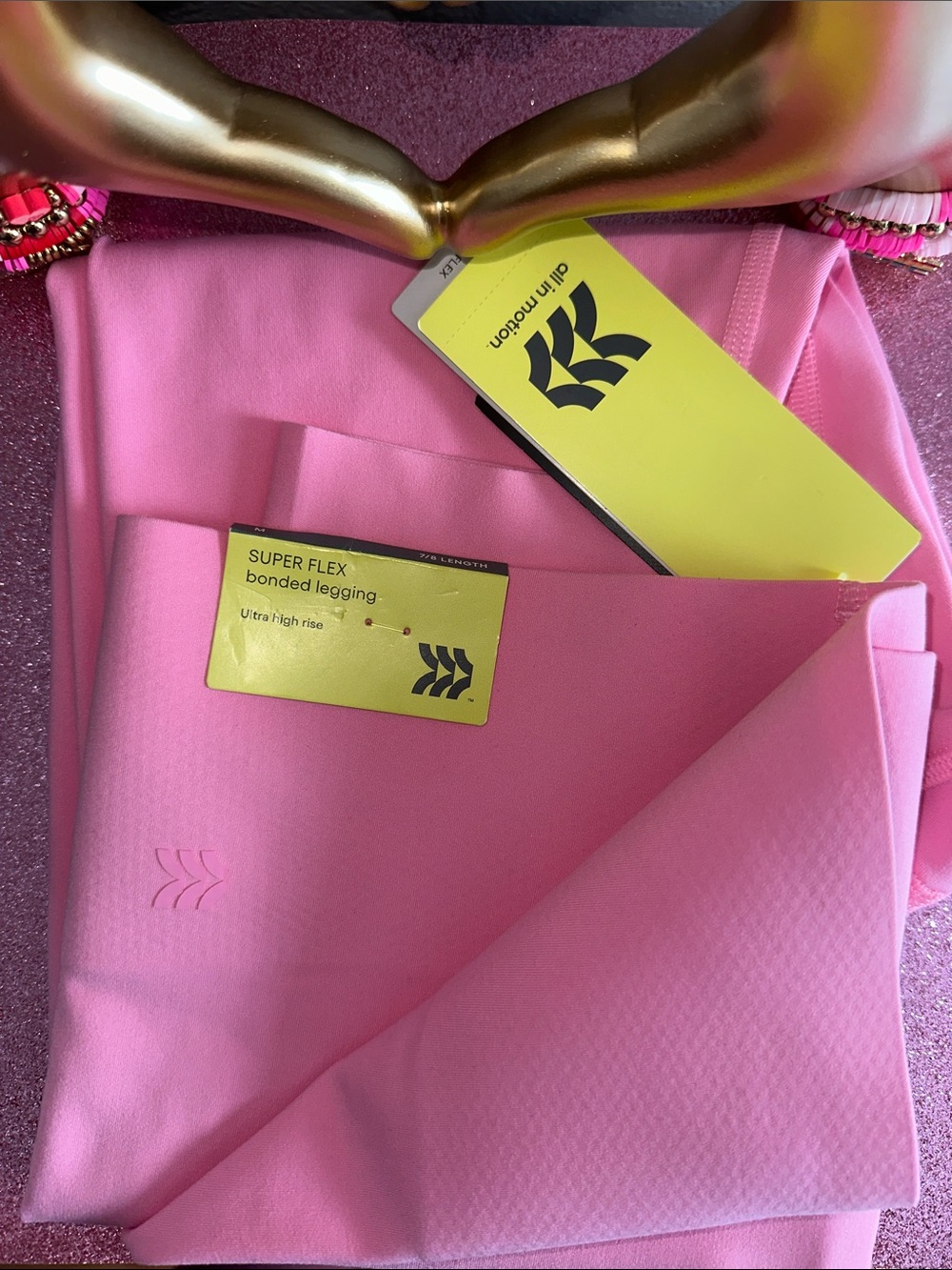 all in motion Pink Super Flex Bonded Leggings